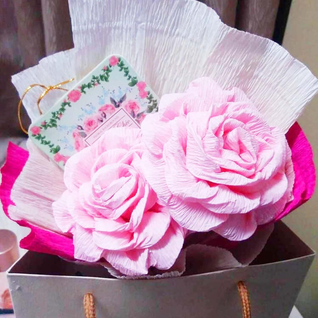 Crepe Paper Flower DIY Kits - 7 Rolls Rainbow Bright Colors Crepe Paper 2 Rolls Green Floral Tape and 50 Green Floral Iron Wire for Wedding Festival Party Wreath Making Supplies DIY Flower Crafts