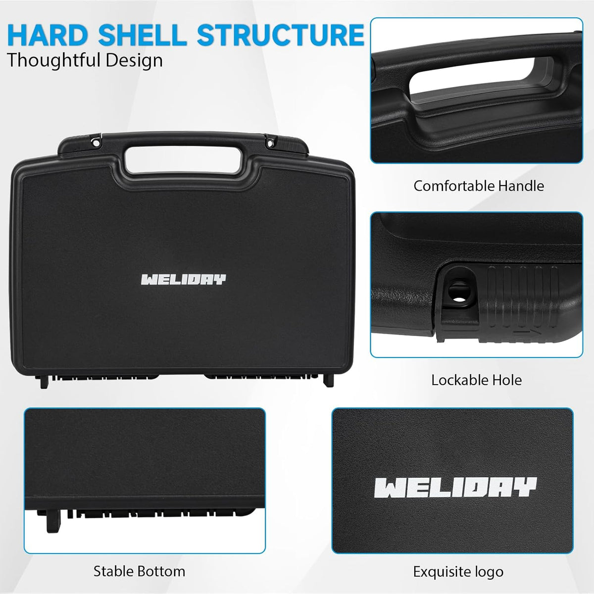 64 slot miniature figure storage & carrying case, side view