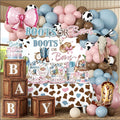 boots or bows gender reveal decorations set for, main product view