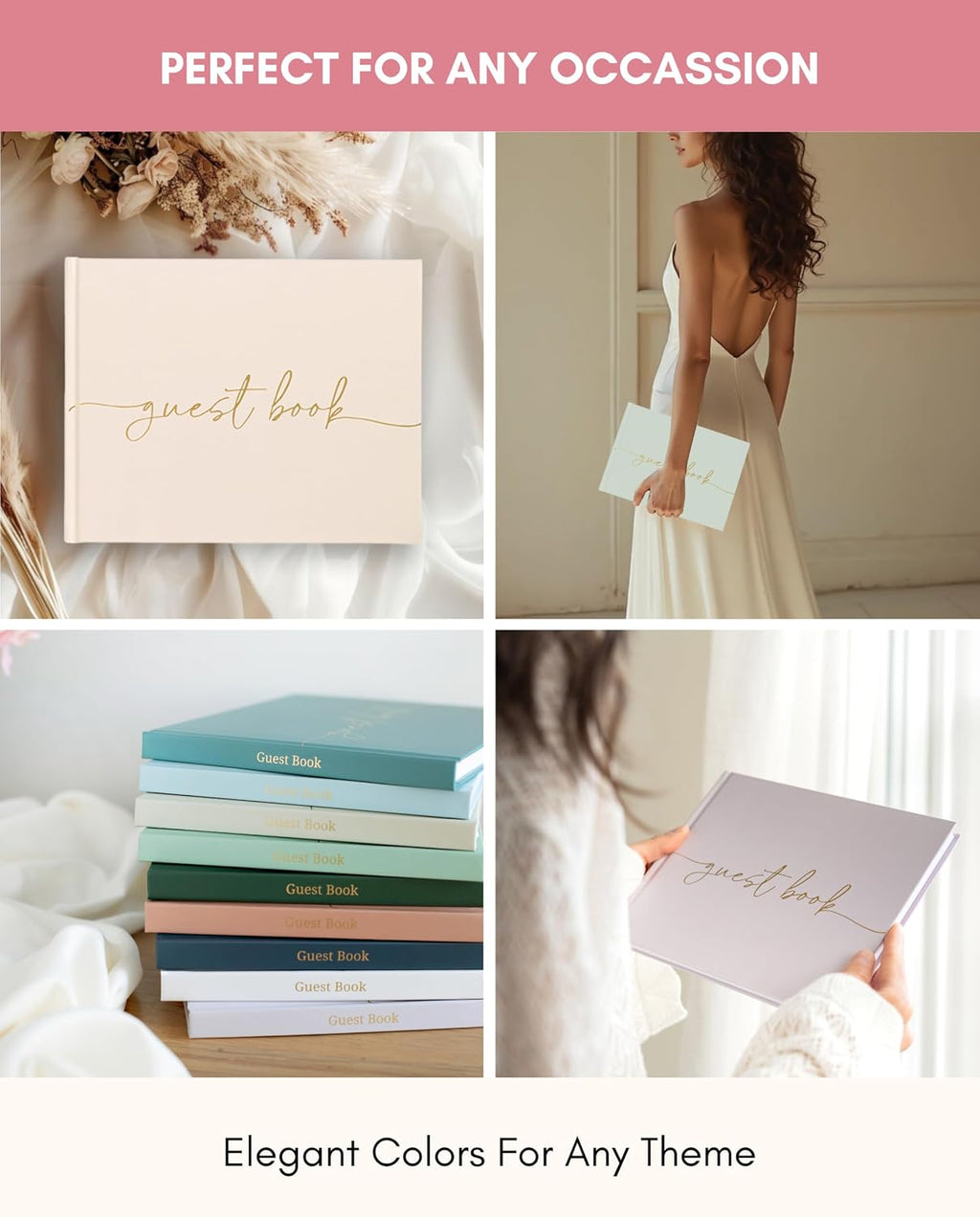 Lamare Wedding Guest Book Sign – Photo Guest Book for Wedding - Blank Page
