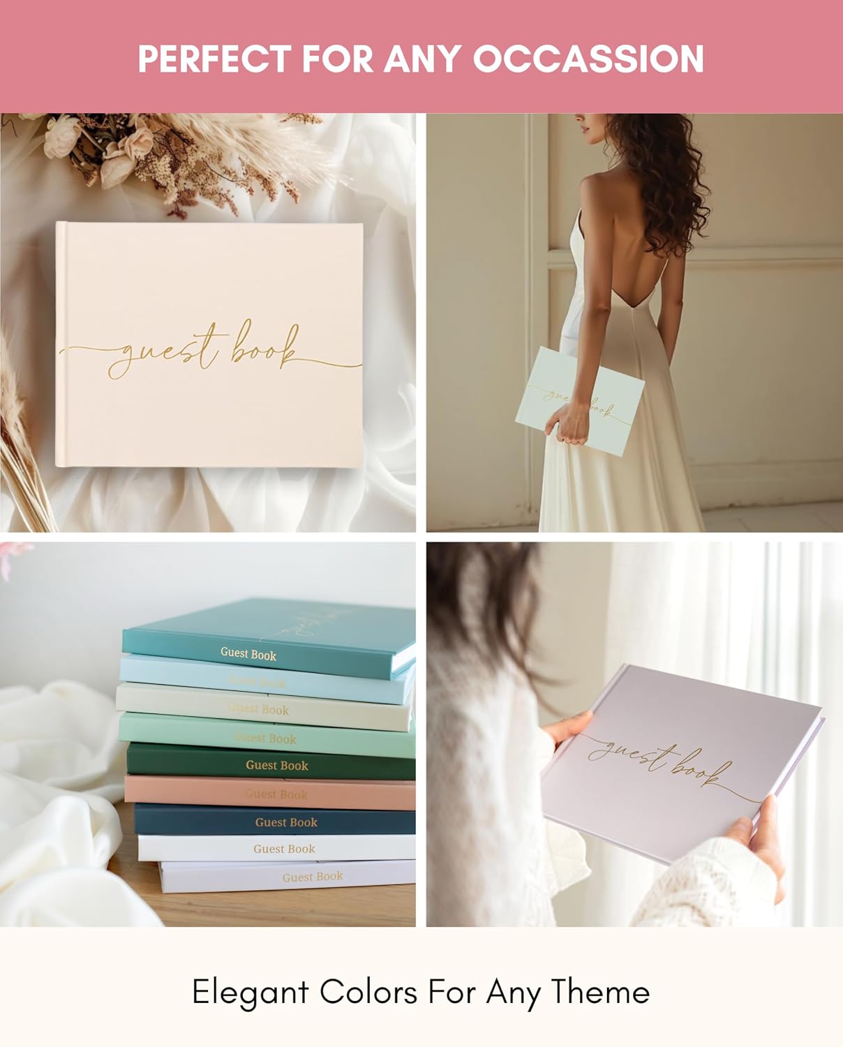 Lamare Wedding Guest Book Sign – Photo Guest Book for Wedding - Blank Page