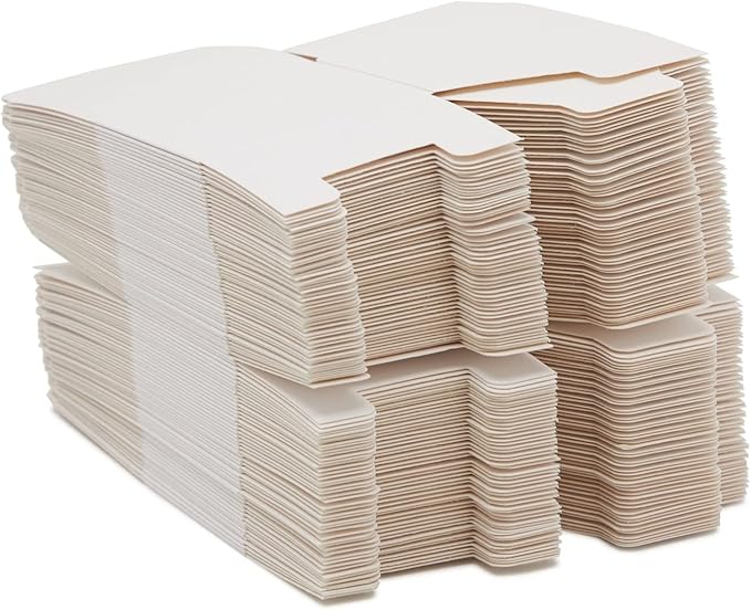 Juvale Bridesmaid Proposal Box - 3 x 3 x 3 In, 100-Count White Mini Gift Boxes with Lids & Cookie Case for Candy & Candle Packaging - Durable Paper & Easy Assembly