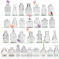 30 Pcs Bud Vase Set, Vases for Centerpieces, Cute Glass Bud Vases in Bulk, Small Vases for Flowers, Mini Vase Set for Wedding Decorations, Home Table Flower Décor