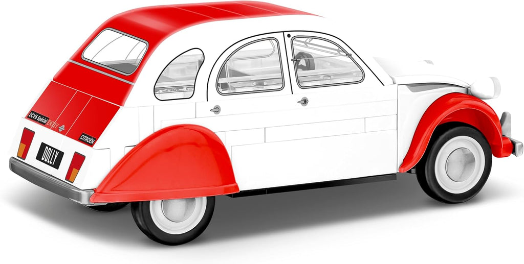 cobi citroen 2cv dolly vehicle building set, 85 showing dimensions