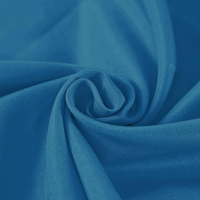 70 inch Round Tablecloth Washable Polyester Table Cloth Decorative Table Cover for Wedding Party Dining Banquet（70 inch, Mediterranean Blue）