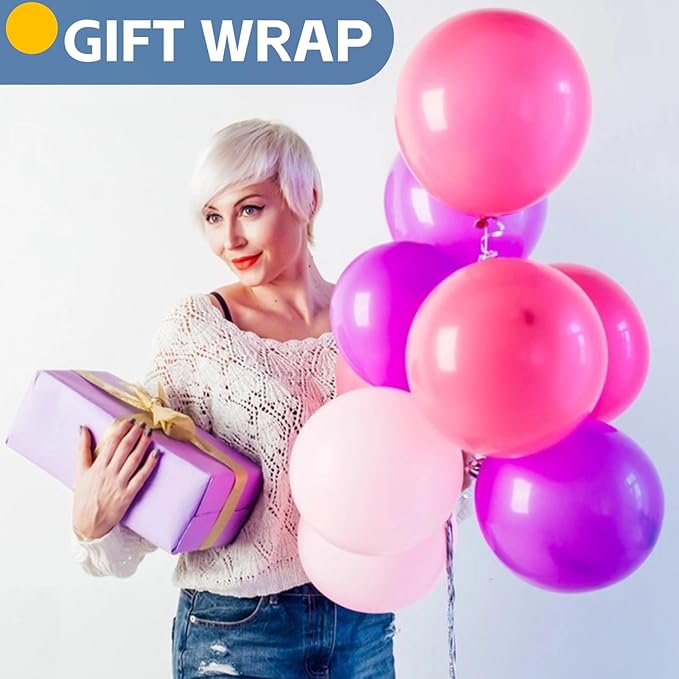 Purple Wrapping Paper, 15"x900" (75FT) Art Craft Construction Bulletin Board Decorative Paper Roll for Mother's Day Birthday Mardi Gras Anniversary Wedding Bouquet Flower Gift Wrap Floral Supplies