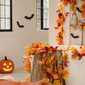 cqure 6 pack fall leaf garland, total 35ft, main product view