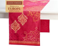 Maison d' Hermine Table Runner 100% Cotton Double Layer Table Runners 108 inches Long for Thanksgiving Christmas Decorations Home Kitchen Dining Party Wedding (Versailles, 14.5" x 108")