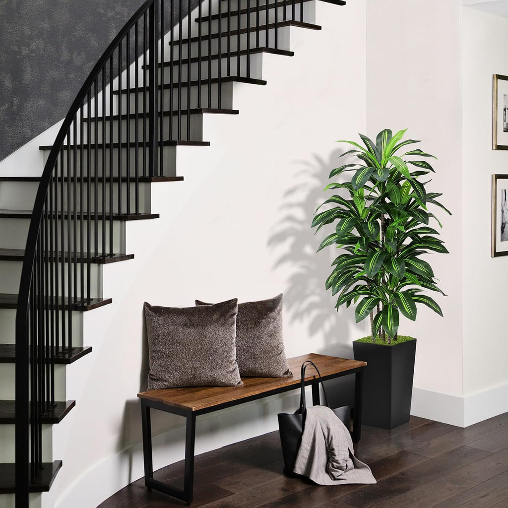 astidy artificial plant 5ft dracaena fake tree with shown in use