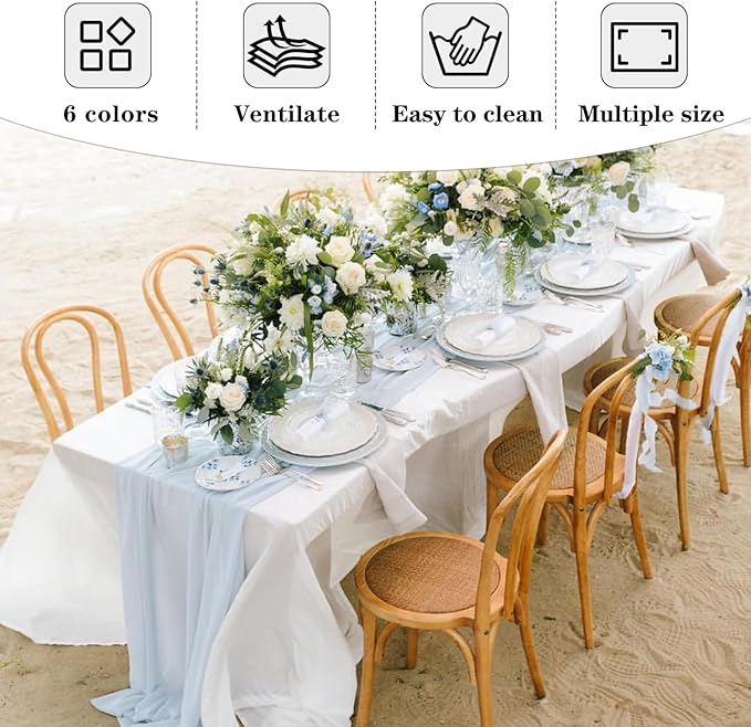 Fitable Elegant Red Rectangle Table Clothes, 6 Pack - 90 x 132 Inch - Reusable and Washable Tablecloths, Polyester Fabric Table Covers for Wedding, Party, Banquet, Formal Events