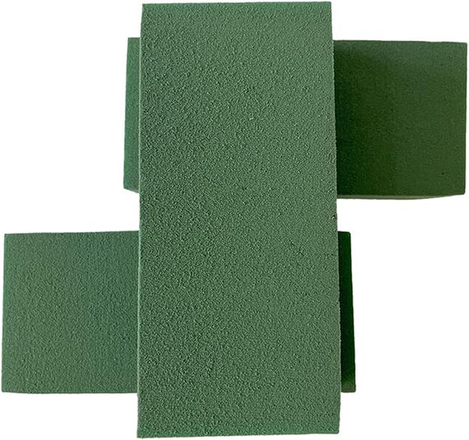 Mindful Design 6-Pack Floral Foam Blocks Dry & Wet for Fresh and Artificial Flowers, 7.8” L x 3.5” W x 2.4” H – Ideal for Weddings, Birthdays, Home, Office, and Garden Decor