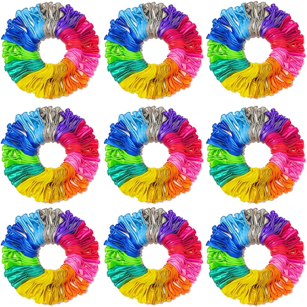 1000 Packs Latex Rainbow Balloons for Party Decorations