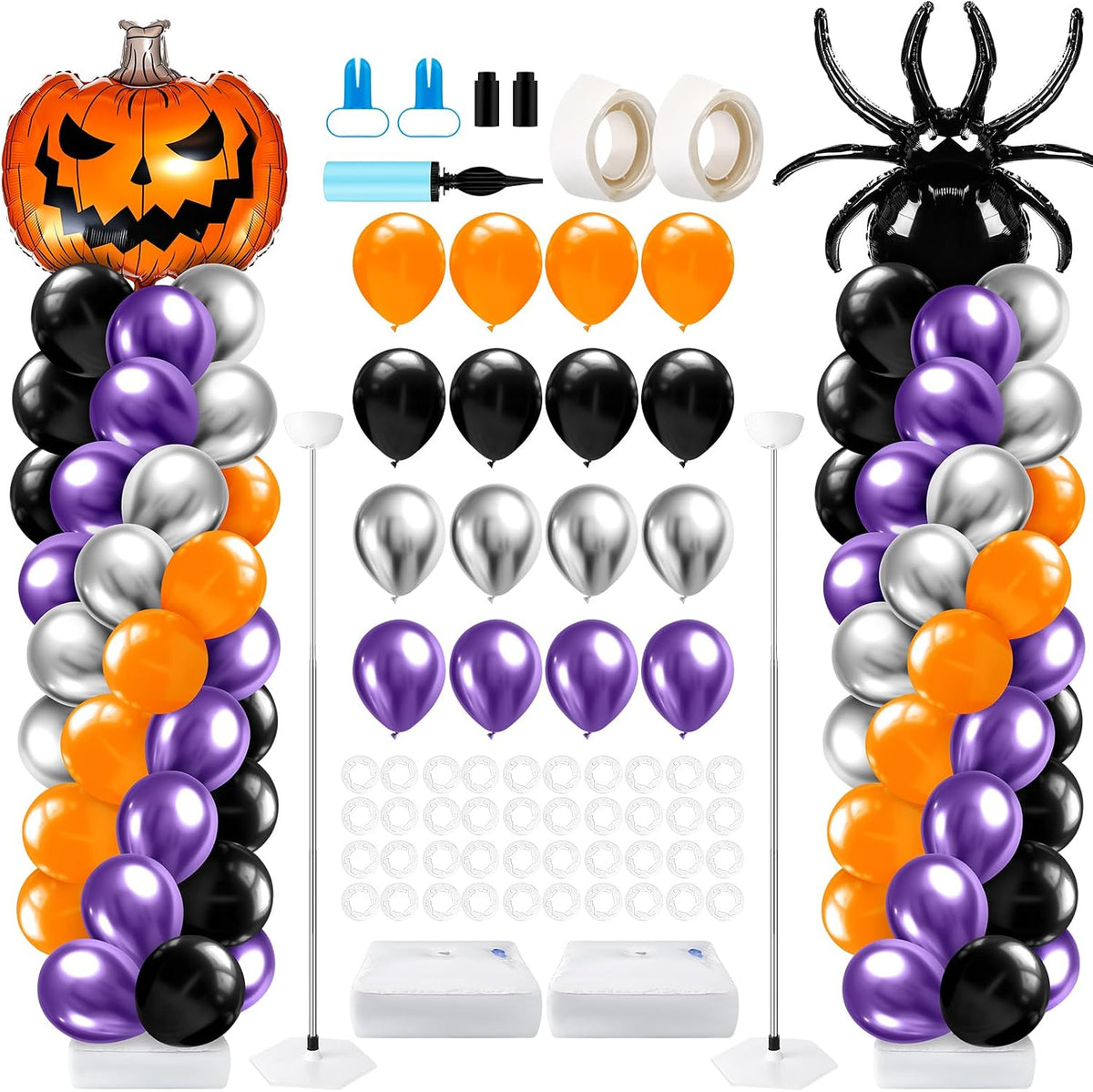 kasyat 2 sets halloween balloon column stand kit, main product view