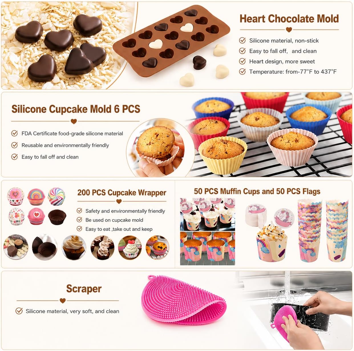 Cake Decorating Kits 567 PCS Baking Set with Springform Pans Set, Rotating Turntable, Decorating Tools, Cake Baking Supplies for Beginners and Cake Lovers (567 PCS Cake Decorating Kits)