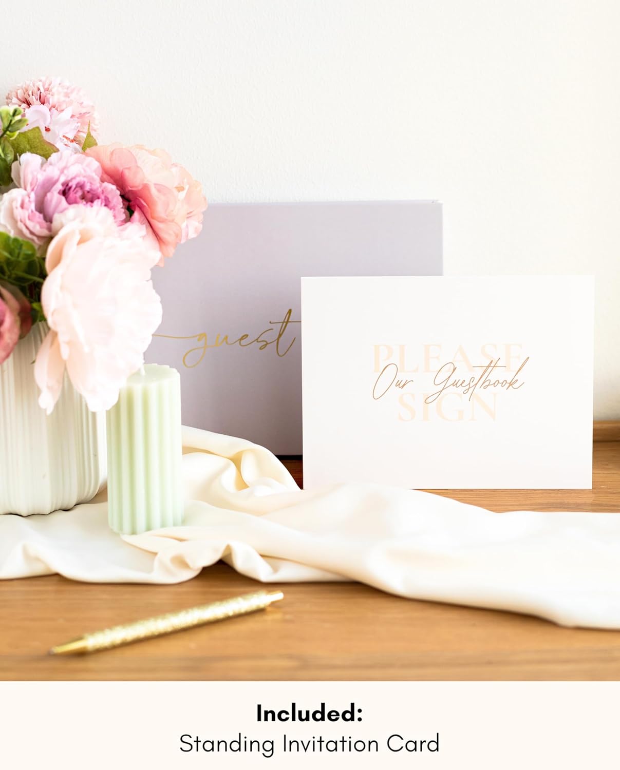Lamare Wedding Guest Book Sign – Photo Guest Book for Wedding - Blank Page