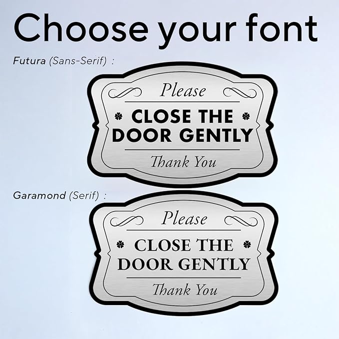 Custom Decorative Outdoor Metal Signs, Personalized Aluminum Signs, Customized Driveway Signs, Waterproof Signs Made In USA, Design 3 Metalic Silver 42x28 In