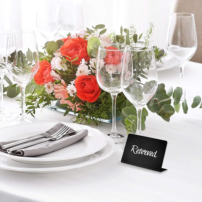 30 Pack Mini Chalkboard Signs 3x4 for Buffet & Table Use – Small Reusable Food Labels - Plastic Blackboard Display Cards for Wedding - Catering Vendor - Booths Party Tables & Bakery Displays