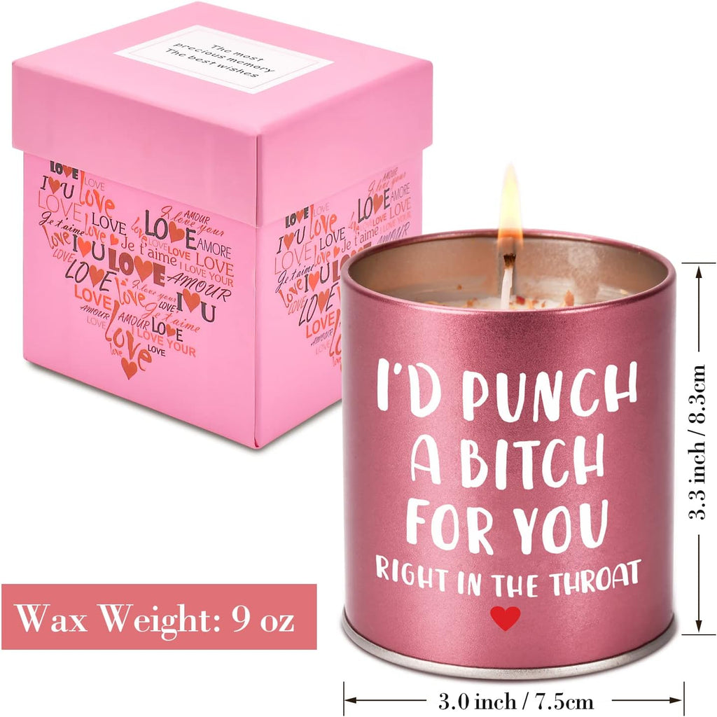 Christmas Birthday Gifts for Women Scented Candle, Valentines Day Gifts for Girlfriend Her, Mothers Day Gift for Mom Wife Sister Friendship White Elephant Stocking Stuffers Presents Funny Ideas Gift