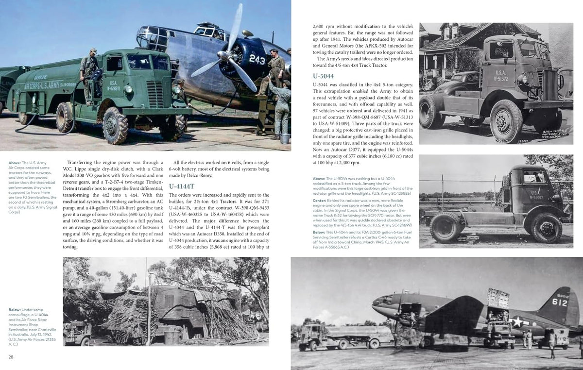 u.s. army tractor trucks and semitrailers (casemate illustrated shown in use