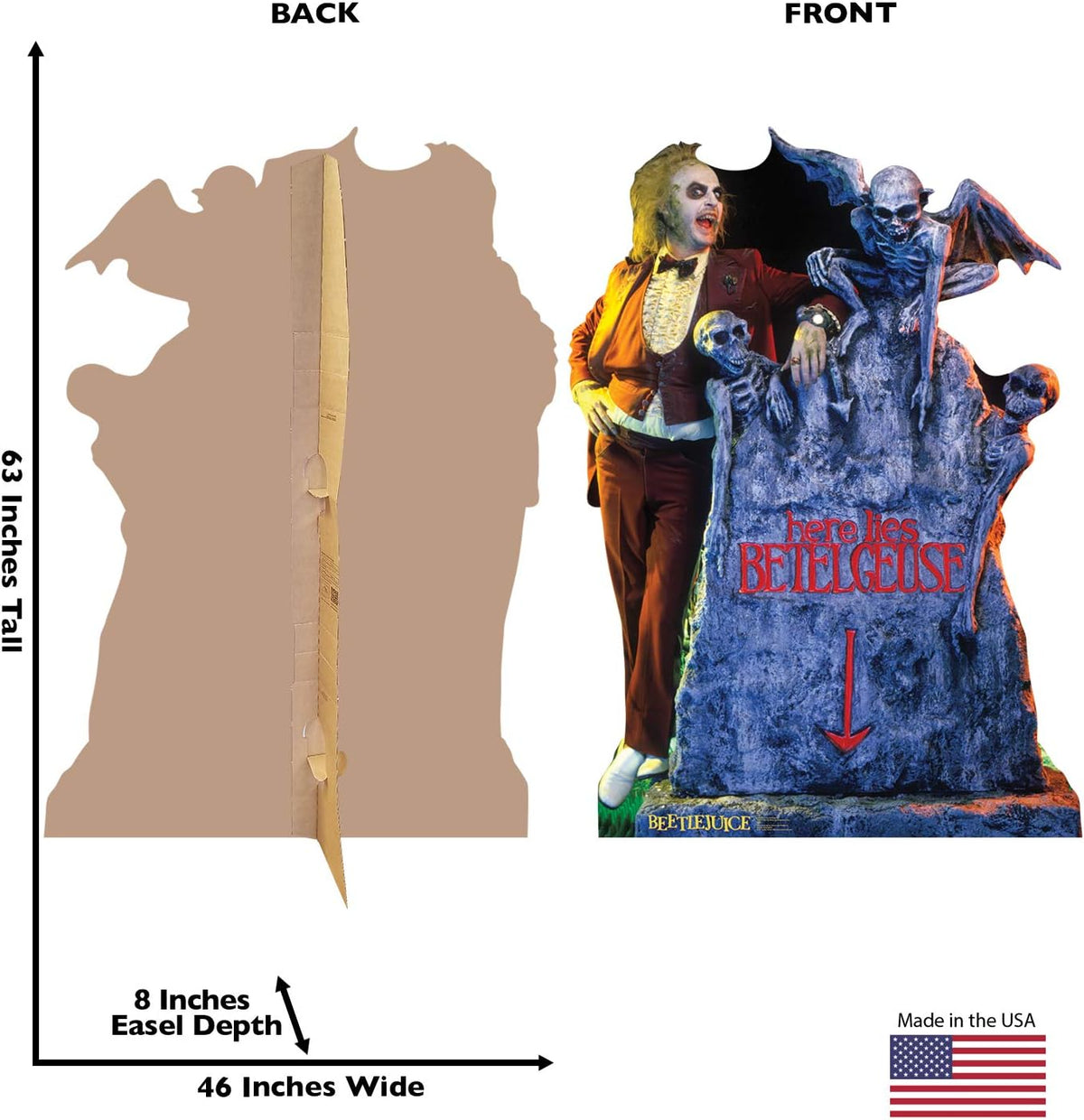 Cardboard People Beetlejuice Here Lies Betelgeuse Cardboard Cutout