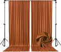10 x 7 Feet Bronze Backdrop Curtain for Partie, Background Curtains for Photoshoot, Birthday, Wedding, Halloween, Thanksgiving, Christmas, New Year Party Decorations 5Ft x 7Ft, 2 Panels