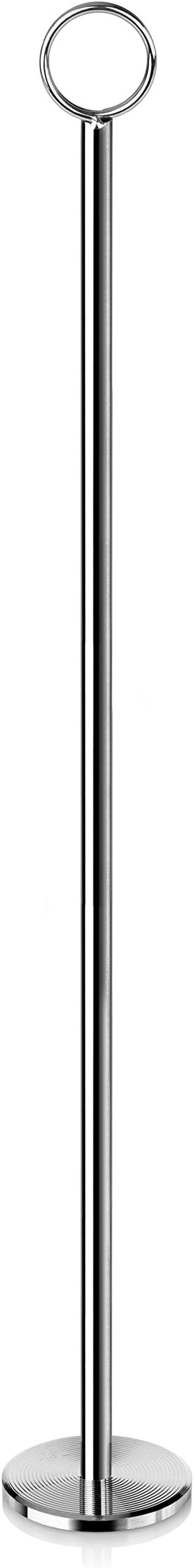 New Star Foodservice 23305 Ring-Clip Table Number Holder/Number Stand/Place Card Holder, 18-Inch, Set of 12