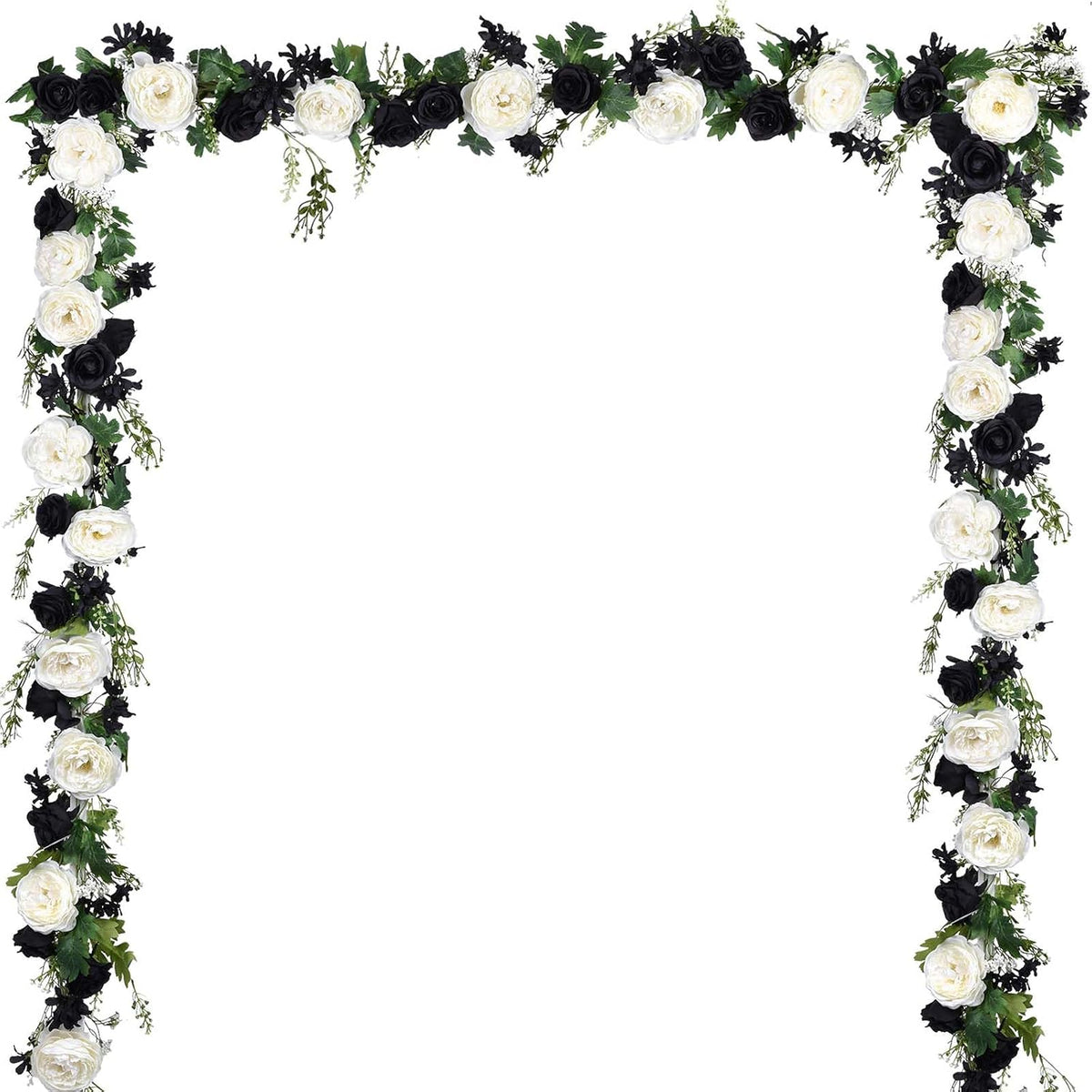 lvydec 2 pack artificial peony flower garland, main product view
