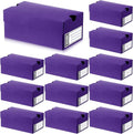 12 Sets Mini Shoe Gifts Boxes for Party Favors 4.7 x 2.5 x 2 Inch Sports Mini Sneaker Box with Editable Label for Candies Cookies Snacks (Purple, 4.7 x 2.5 x 2 Inch)