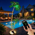 7ft smart lighted palm tree with 3 branches, main product view