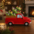 ceramic christmas tree and vintage truck - nostalgic, main product view