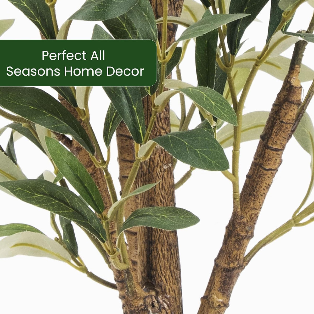 artificial fake olive tree 4ft 1pack faux olive showing dimensions