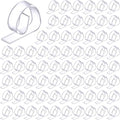 Eccliy 150 Pieces Transparent Clear Tablecloth Clips Plastic Table Cloth Clips Windproof Table Cover Holder Clamps Tablecloth Cloth Holder for Christmas Wedding Party Indoor Outdoor Camping Picnic