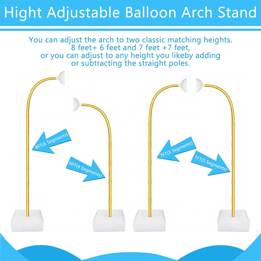 balloon arch kit for wedding decoration 8.2ft & shown in use