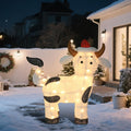 light up cow christmas outdoor decoration, farm animal, main product view