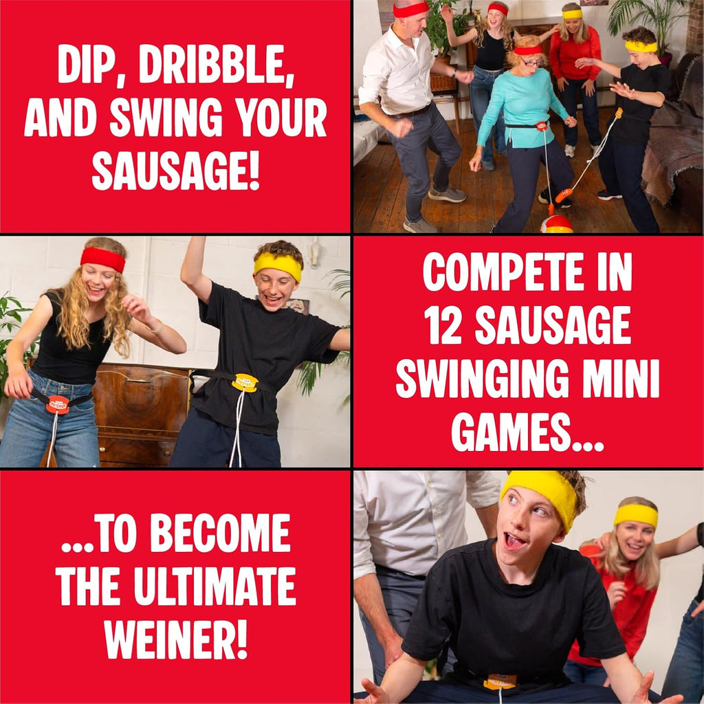 Swing Your Sausage - Hilarious Party Games for Adults - Perfect Bachelorette Games for Adults Game Night (2-12 Players) - Funny Outdoor & Indoor Game for Family Gatherings and Birthday Games