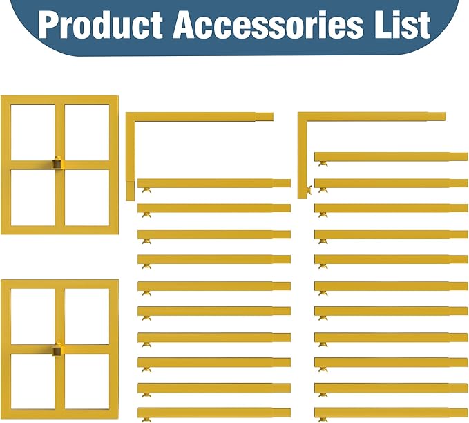 Wokceer 10x10 FT Backdrop Stand Heavy Duty Pipe and Drape Kit, Adjustable Gold Backdrop Stand for Wedding Birthday Party Photography Photo Booth Background Christmas Decoration