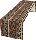 Retro Cabin Table Runner Rustic Bear Forest Farmhouse Lodge Jungle Table Runner for Dinner Party Living Room Kitchen Aztec Vintage 13x60 Inch