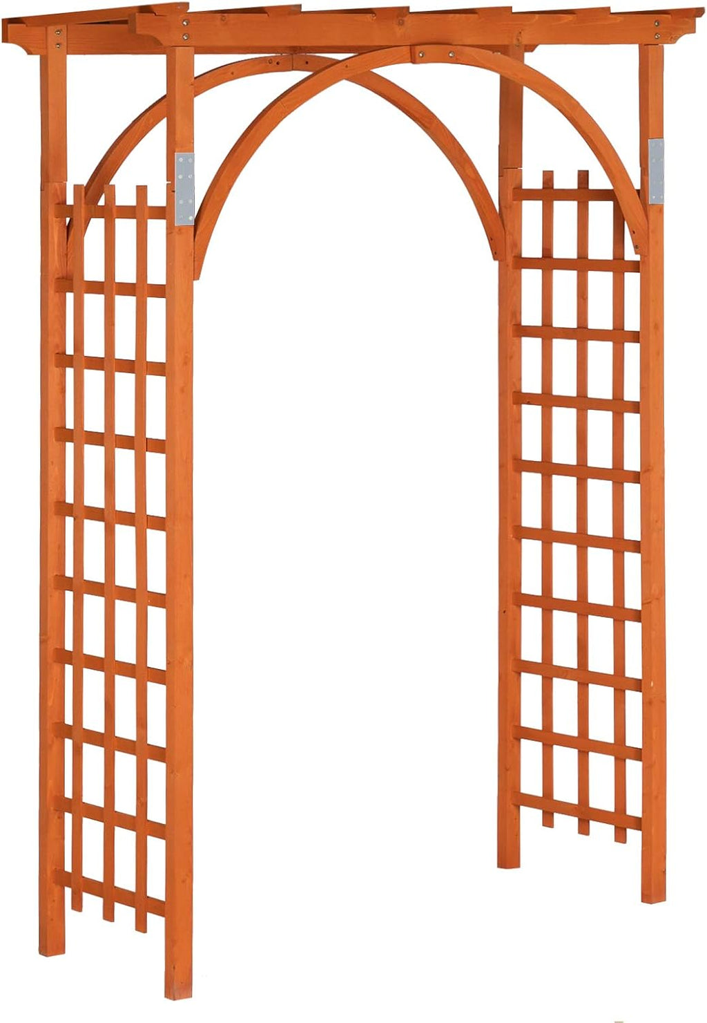 vingli 85in wooden arbor garden arch, wedding arch, main product view