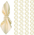 Gold Napkin Rings - 36 PCS Metal Spiral Napkin Rings(Spiral) Napkin Holders Buckles for Family Dinner, Wedding, Party,Table Decorations