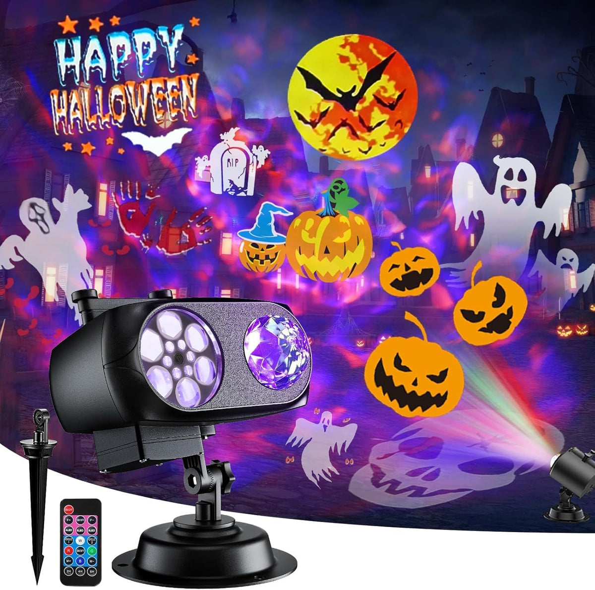 brighter halloween projector lights, 2026 upgraded halloween decorations, main product view
