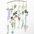 Hoteam 26 Pcs Pcs DIY Flower Garland Artificial Hanging Wildflower Backdrop Set Fake Rose Eucalyptus Daisy Poppy Wild Flower Decor for Wedding Party Birthday Home Garden (White,Blue,Pink)