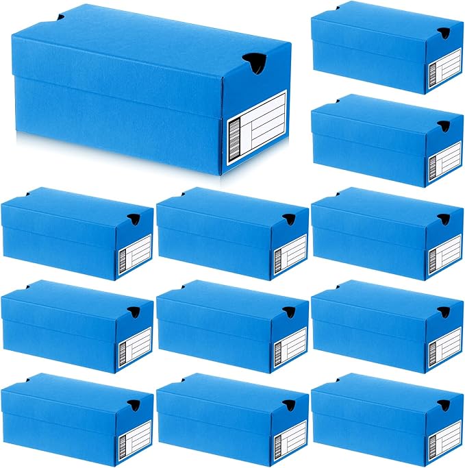 12 Sets Mini Sneaker Boxes for Party Favors Mini Shoe Gifts Boxes 4.7 x 2.5 x 2 Inch Sports Small gift Case with Editable Label for Candies Cookies Snacks