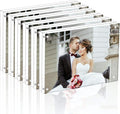 Magicool Premium Acrylic Photo Frame- Magnet Photo Frame -Double Sied Thick Desktop Frames (5x7 6pack)