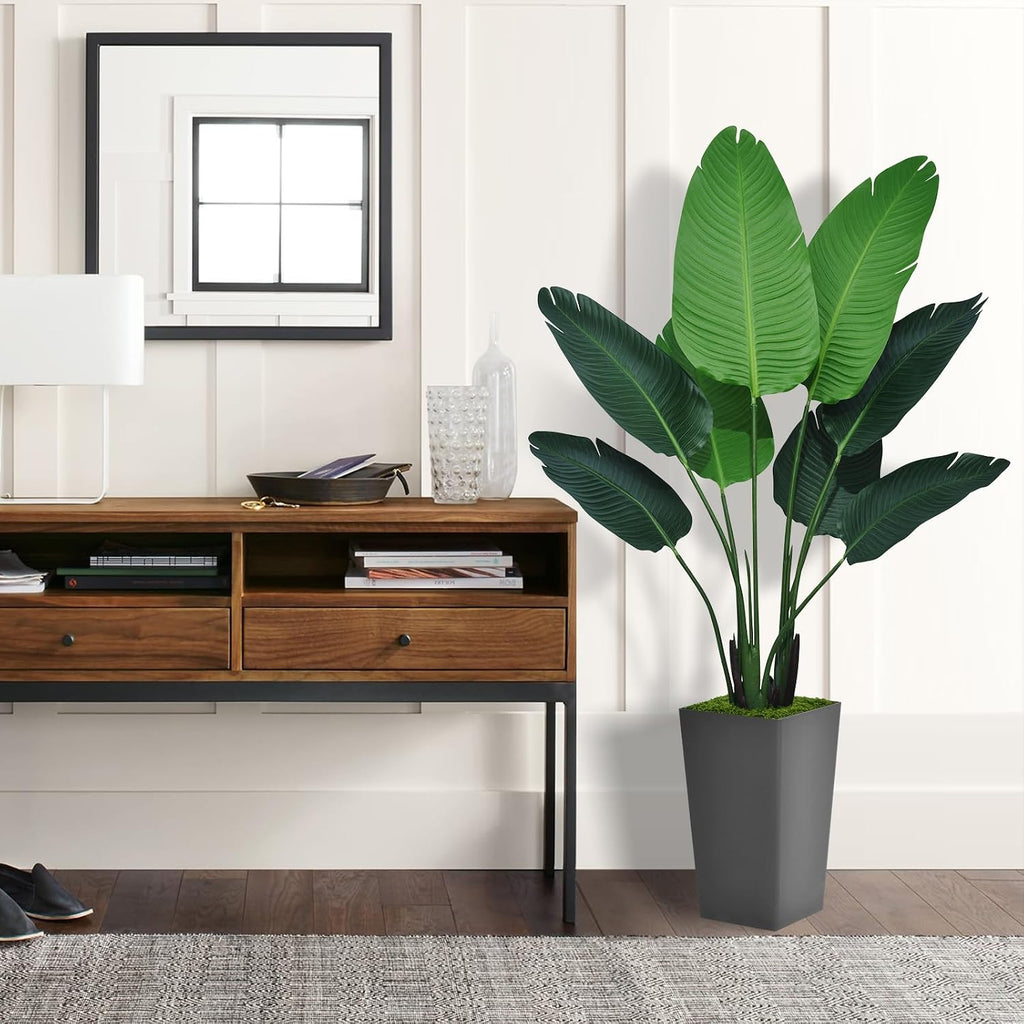 astidy bird of paradise artificial plant 5ft shown in use