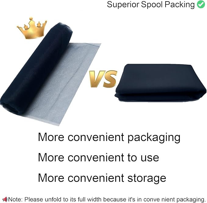 54" x 20 Yards Navy Blue Tulle Fabric Rolls - Tutu Spool Bolt for DIY Wedding Decoration, Baby Shower Tutu Skirt, Gift Wrapping - Large Matte Tulle, Roll Packaging