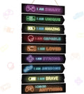 Chunful Set of 9 Boys Room Bedroom Decor Boys Inspirational Wall Decor Wood Hanging Plaque Motivational Kids Bedroom Wall Sign for Kids Teenage Toddler(Game)