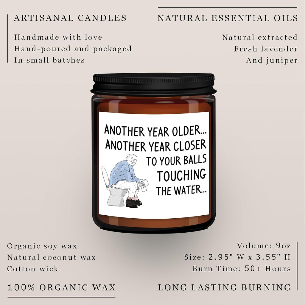 Birthday Gifts for Men Dad Boyfriend Him Husband Grandpa Brother Uncle Coworker Best Friend, Funny Present 65th 30th 75th 60th 40th 50th Birthday Gift Ideas, Happy Birthday Candles Unique Mens Gifts