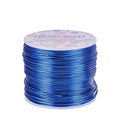 BENECREAT 18 Gauge Jewelry Craft Aluminum Wire 492 Feet Bendable Metal Sculpting Wire for Craft Floral Model Skeleton Making (Blue, 1mm)