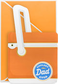 Hallmark Paper Craft Father's Day Card with Mini Card (Coolest Dad Ever, Orange Cooler) for Dad, Uncle, Grandpa, Brother