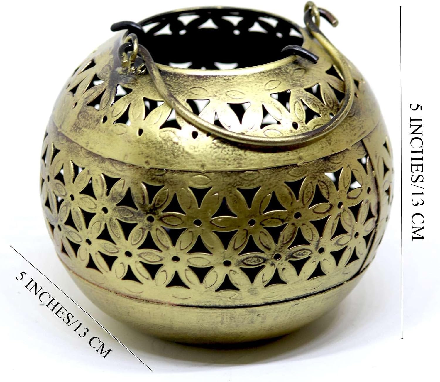 Decorative Brass Bowls with Floral Design Decorative Showpiece T-Light Candle Holder